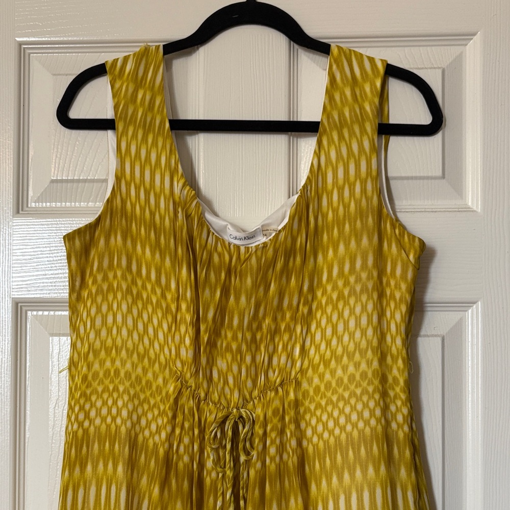 Calvin Klein Yellow Maxi Dress